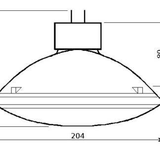 GE PAR64, CP61, 1000W, 240V, Narrow Spot,