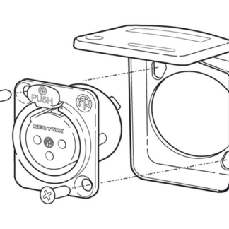 Neutrik SCDX Dichtklappe schwarz